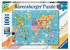 PUZZLE 100 MAPPA DEL MONDO XXL 100 PZ