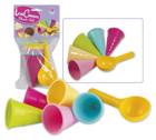 BUSTA 5 CONI + PALETTA GELATO - CM.15X6,5X31 (BUSTA)
