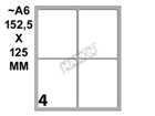 CONF. 10 BUSTE DA 10 FOGLI A6 PERMANENTI 70X56MM