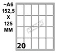CONF. 10 BUSTE DA 10 FOGLI A6 ETICHETTE PERMANENTI 34X21MM