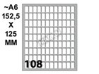 CONF. 10 BUSTE DA 10 FOGLI A6 PERMANENTI 14X8MM