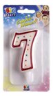 CANDELINA ZUCCHERINO NUMERO 7 ROSSO