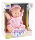 BEBE' NEW BORN CON VESTITO SEDUTO CM 35 - ROSA